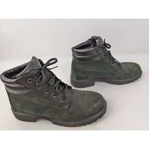 Timberland Women's Donna 23684 Black Leather Ankle Boots Size 9 M